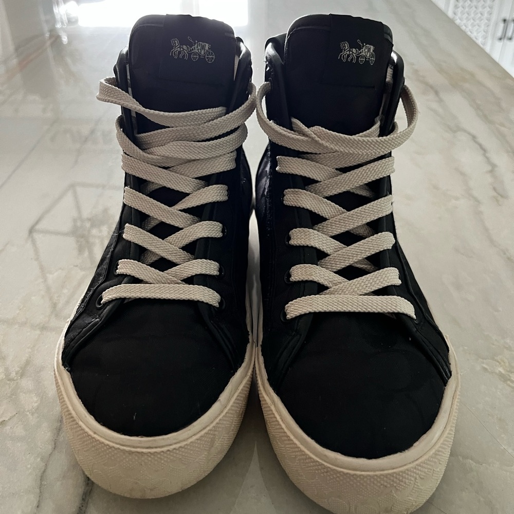 Coach Skate High Top Sneaker In Signature Jacquard